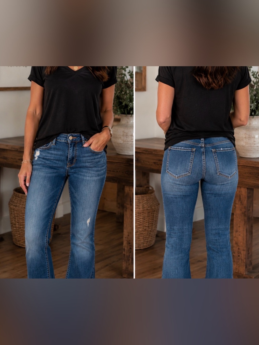 Jag Jeans Girlfriend  Jeans in Medium Blue Denim